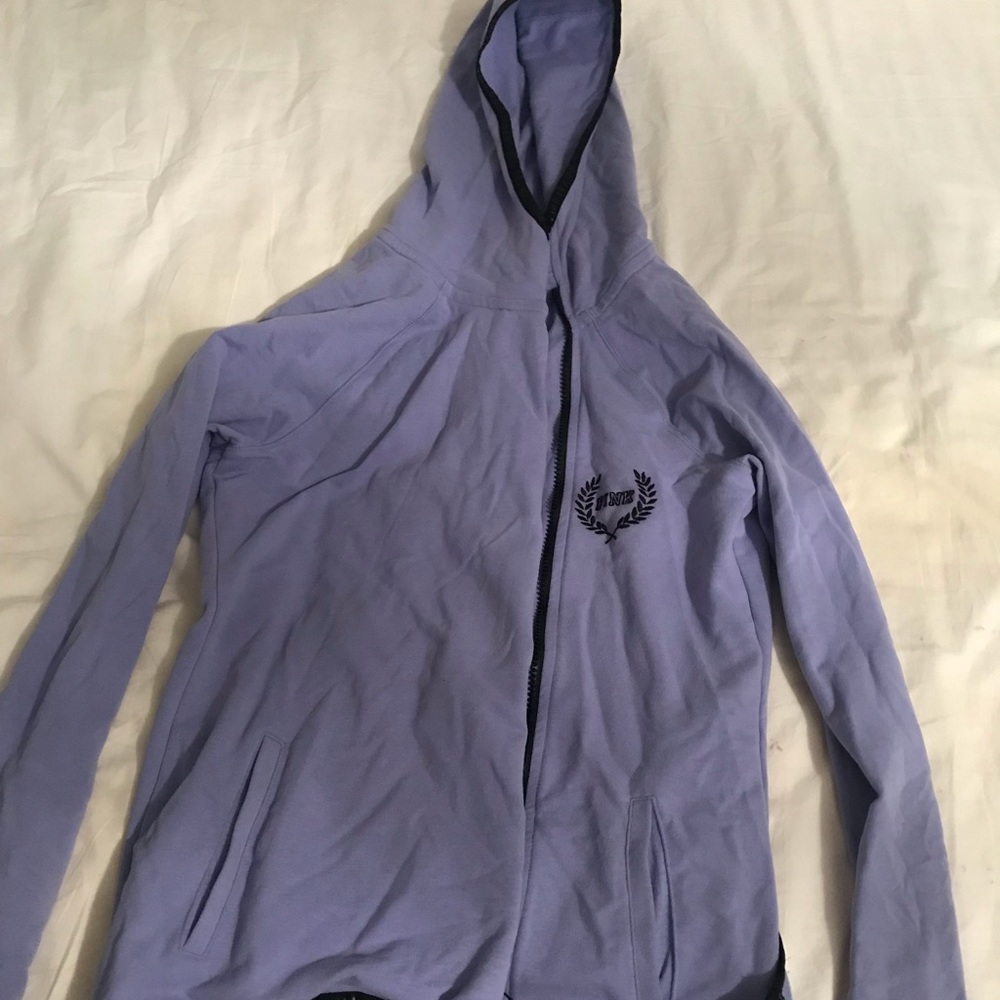 Vs/pink purple side zip hoodie. Worn once.